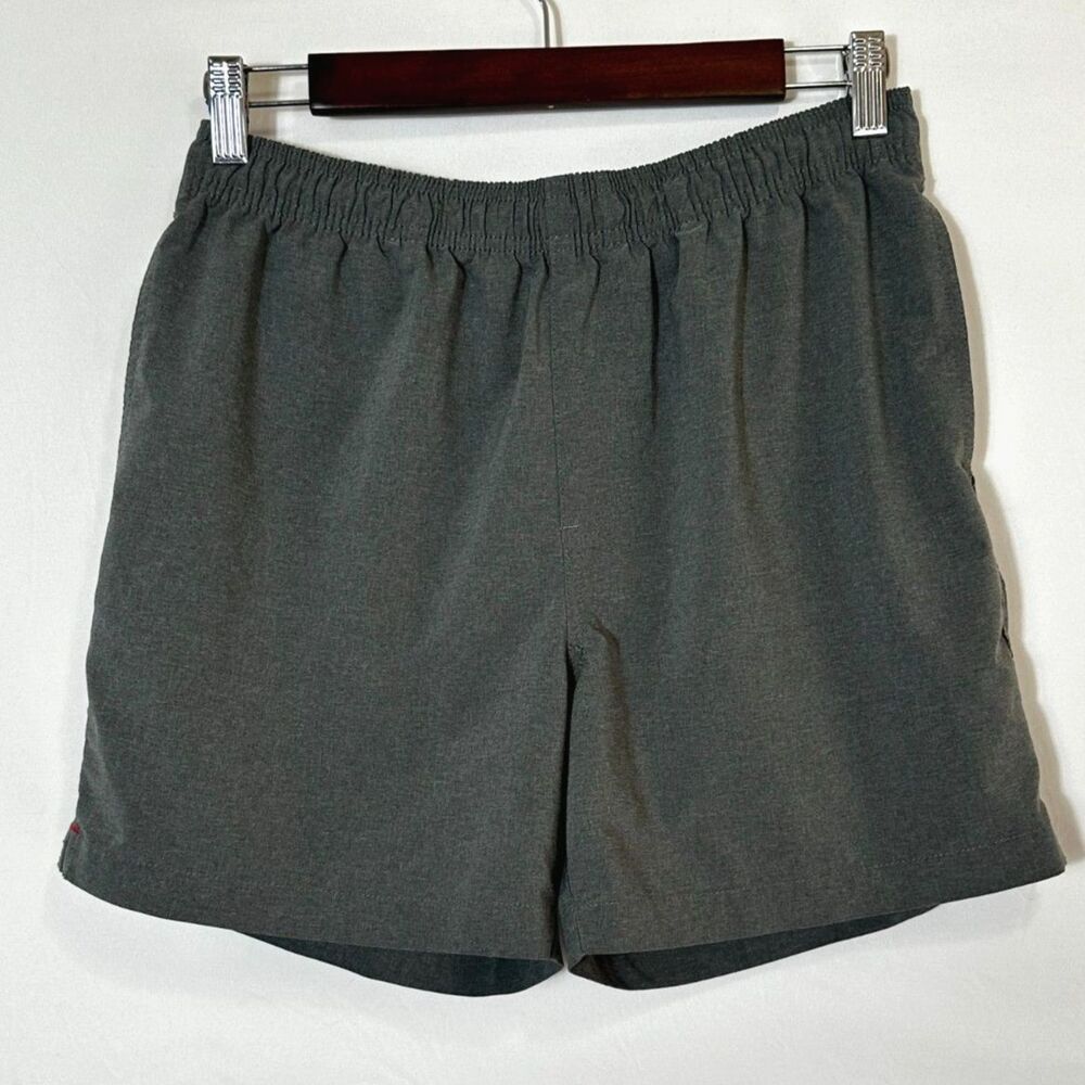 Chubbies Mens Heathered Charcoal Gray Performance Sports Shorts 3-Pockets Size S